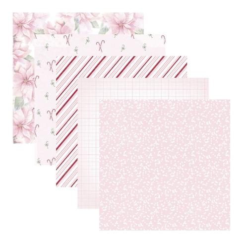 Spellbinders - Designpapier "Peppermint Twist" Paper Pack 12x12 Inch - 20 Bogen