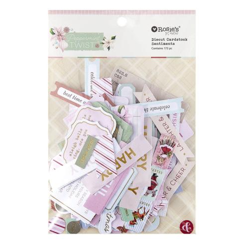 Spellbinders - Stanzteile "Peppermint Twist Sentiments" Die Cuts