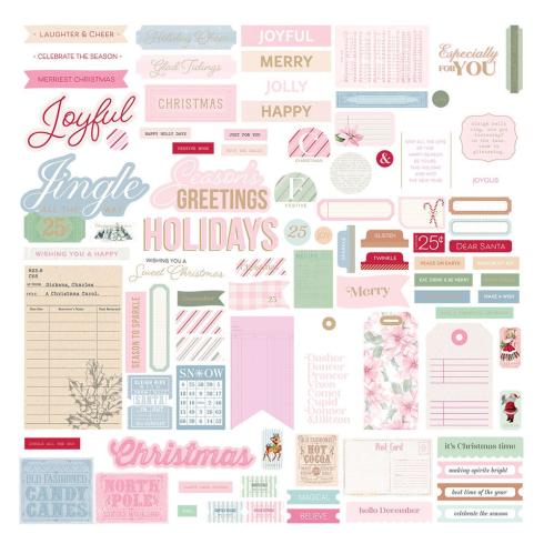 Spellbinders - Stanzteile "Peppermint Twist Sentiments" Die Cuts