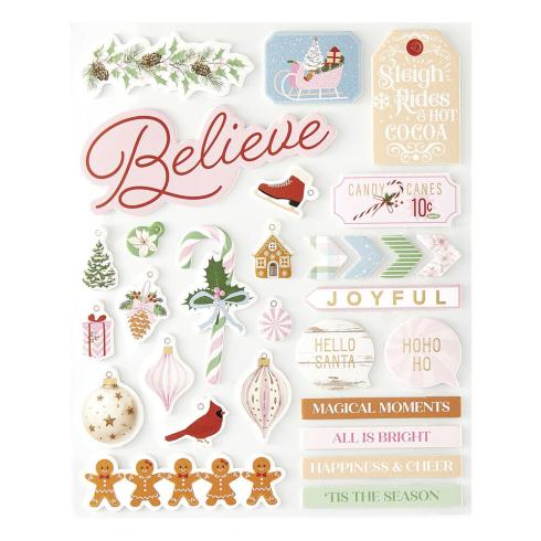 Spellbinders - Aufkleber "Peppermint Twist" Sticker