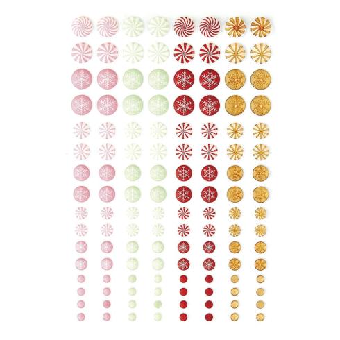 Spellbinders - Schmucksteine "Peppermint Twist" Candy Embellishments