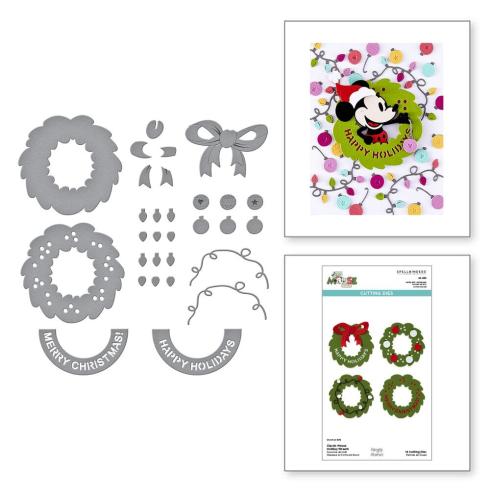 Spellbinders - Stanzschablone "Classic Mouse Holiday Wreath" Dies