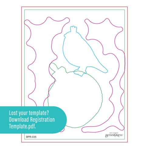 Spellbinders - Buchdrucktechnik "Merry, Merry, Merry Bird" BetterPress Plate & Dies