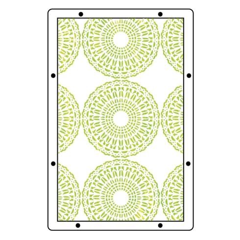 Sizzix - Schablone & Stempelset "Stitches" Stencil & Clear Stamps by Mark Montano