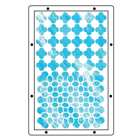 Sizzix - Schablone & Stempelset "Build It" Stencil & Clear Stamps by Mark Montano