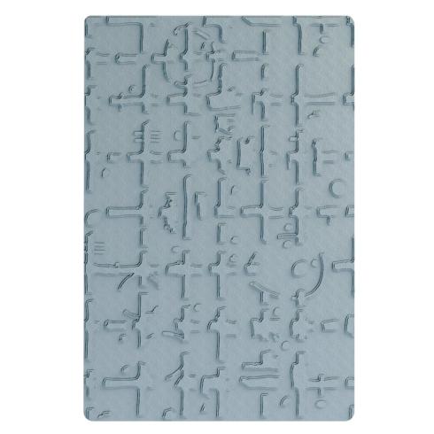 Sizzix - 3D Prägefolder "Grid Graph" Embossing Folder Design by Seth Apter