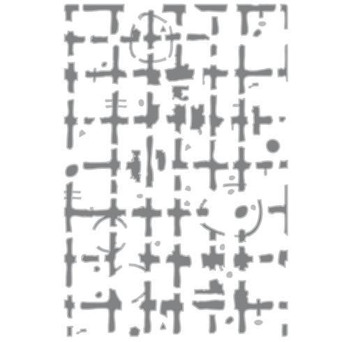 Sizzix - 3D Prägefolder "Grid Graph" Embossing Folder Design by Seth Apter