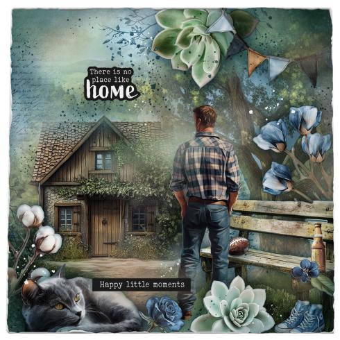 Studio Light - Designpapier "Denim Weekends" Collage Paper Pad 8x8 Inch - 24 Bogen