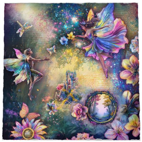 Studio Light - Designpapier "Enchanted" Collage Paper Pad 8x8 Inch - 24 Bogen