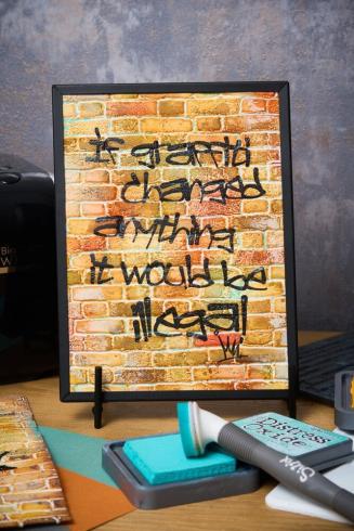 Sizzix - 3D Prägefolder "Brickwork" Embossing Folder Design by Tim Holtz
