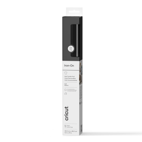 Cricut - Puff Iron-On "Black" Transferfolie Rolle
