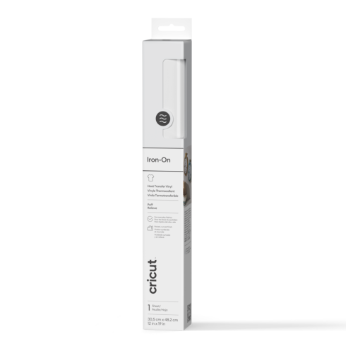 Cricut - Puff Iron-On "White" Transferfolie Rolle