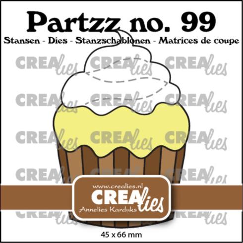 Crealies - Stanzschablone "No. 99 Cupcake Large" Partzz Dies