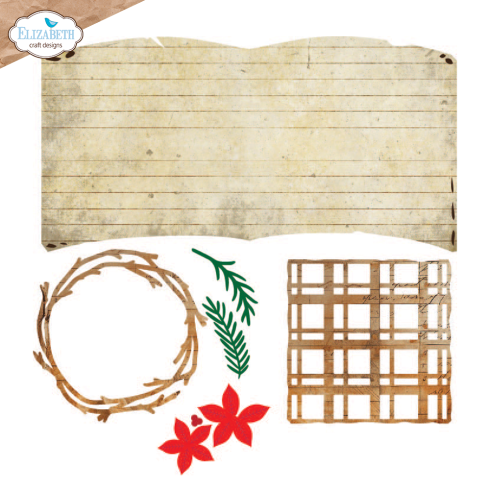 Elizabeth Craft Designs - Stanzschalone "Book of Christmas Square" Dies