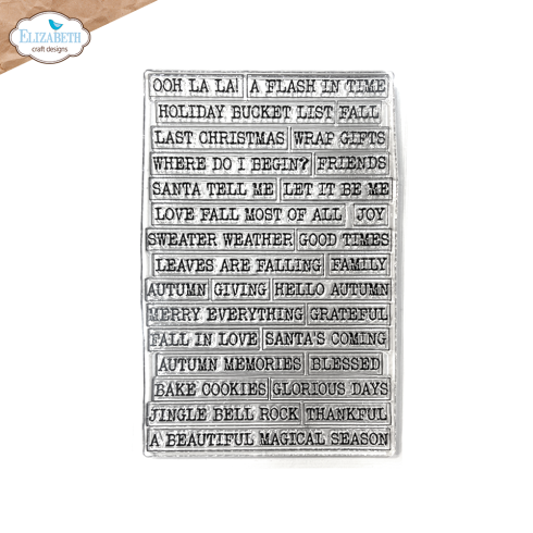 Elizabeth Craft Designs - Stempelset "Journal Phrases 6" Clear Stamps