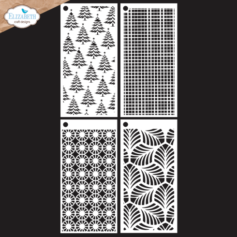 Elizabeth Craft Designs - Schablone "Journal 9" Stencil