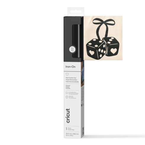 Cricut - Flocked Iron-On "Black" Transferfolie Rolle