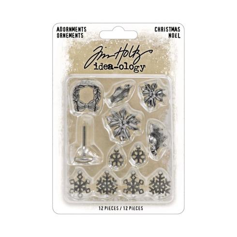 Tim Holtz - Idea Ology - Metallanhänger "Christmas Adornments"
