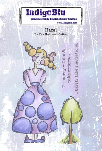 IndigoBlu - Gummistempel Set "Hazel" A6 Rubber Stamp