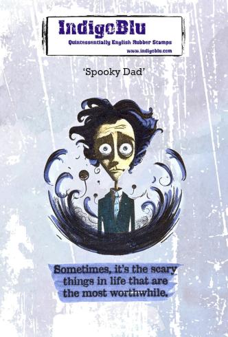IndigoBlu - Gummistempel Set "Spooky Dad" A6 Rubber Stamp