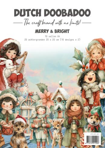 Dutch Doobadoo - Designpapier "Merry and Bright" Collage Book