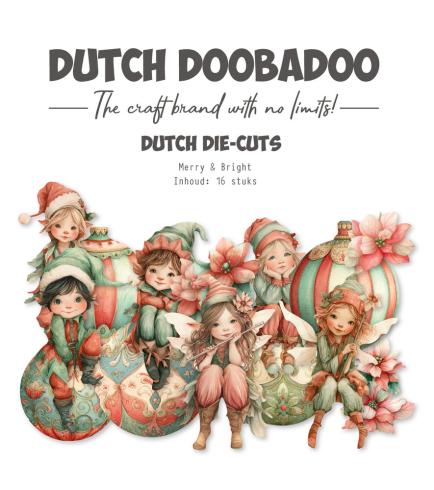 Dutch Doobadoo - Stanzteile "Merry & Bright" Die Cuts