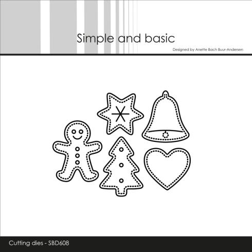 Simple and Basic - Stanzschablone 2,8x2,5cm "Christmas Cookies" Dies