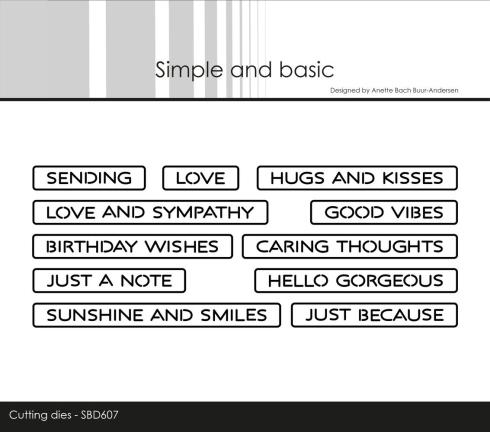 Simple and Basic - Stanzschablone "All-in-one Plate Good Vibes" Dies