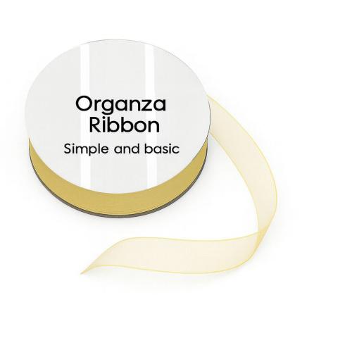 Simple and Basic - Organzaband "Cream" Organza Ribbon 10m