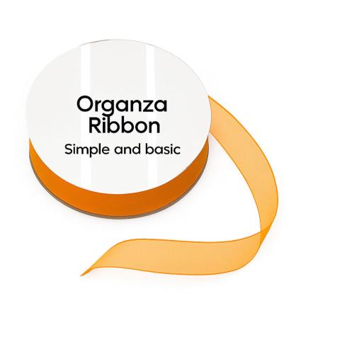 Simple and Basic - Organzaband "Mustard" Organza Ribbon 10m