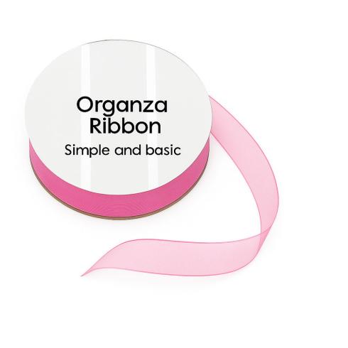 Simple and Basic - Organzaband "Pink" Organza Ribbon 10m