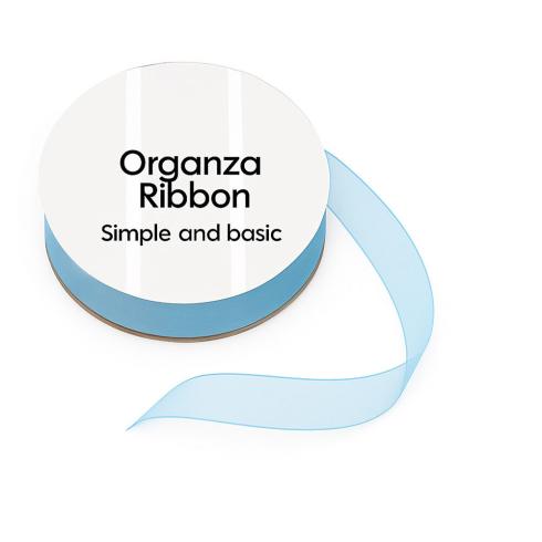 Simple and Basic - Organzaband "Light Blue" Organza Ribbon 10m