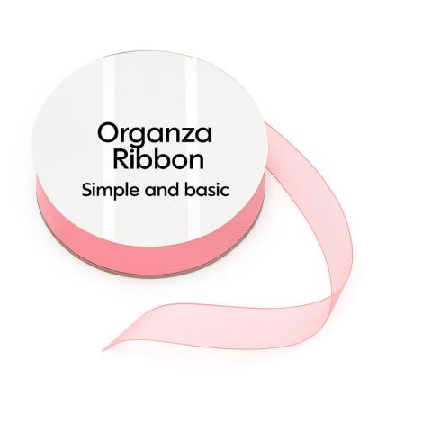Simple and Basic - Organzaband "Salmon" Organza Ribbon 10m