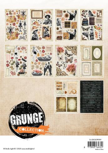 Studio Light - Stanzteile "Grunge" Die Cut Block - 20 Bogen