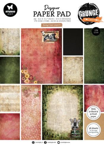 Studio Light - Designpapier "Background Papers" Designer Paper Pad A4 - 36 Bogen