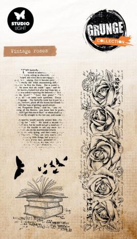 Studio Light - Stempelset "Vintage Roses" Clear Stamps Grunge Collection