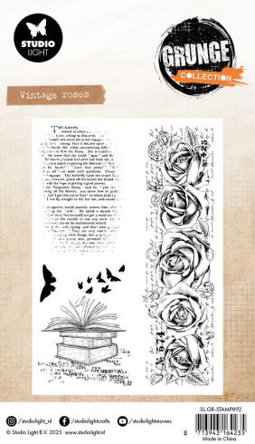 Studio Light - Stempelset "Vintage Roses" Clear Stamps Grunge Collection