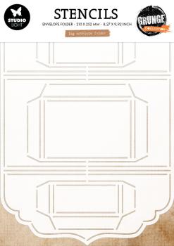 Studio Light - Schablone "Tag Envelope" Stencil Grunge Collection