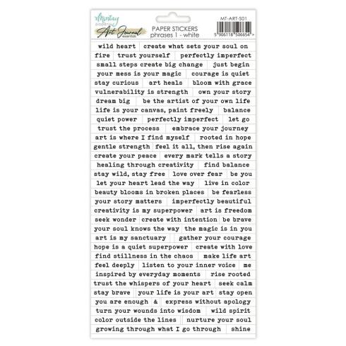 Mintay Papers - Aufkleber "Phrase 1" Paper Sticker Words 6x12 Inch