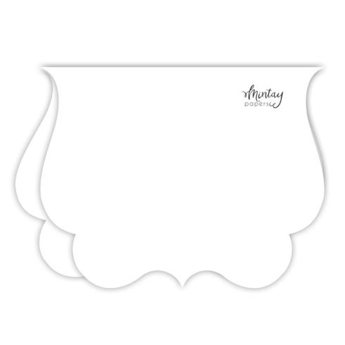 Mintay Papers - Schachtel - Box "Bracket" Card Box Base White 18x14cm - 3 Stück