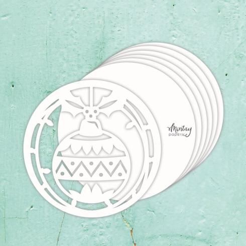 Mintay Papers "Xmas Bauble" Chipbaord Album Base 8x8 Inch
