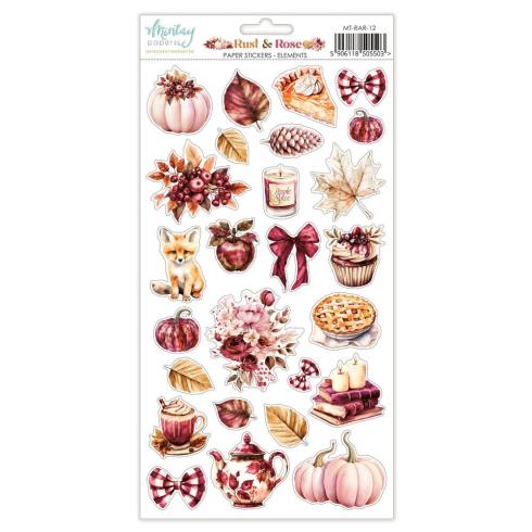 Mintay Papers - Aufkleber "Rust & Rose" Paper Sticker Elements 6x12 Inch