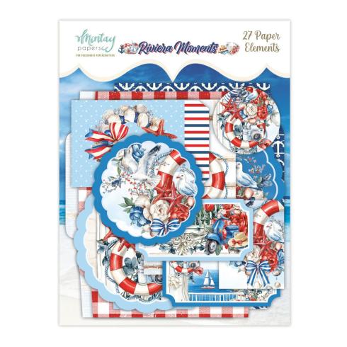 Mintay Papers - Papier Elemente - Stanzteile "Riviera Moments" Paper Elements 6x8 Inch