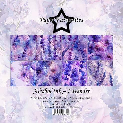 Paper Favourites - Designpapier "Alcohol Ink Lavender" Paper Pack 12x12 Inch 8 Bogen
