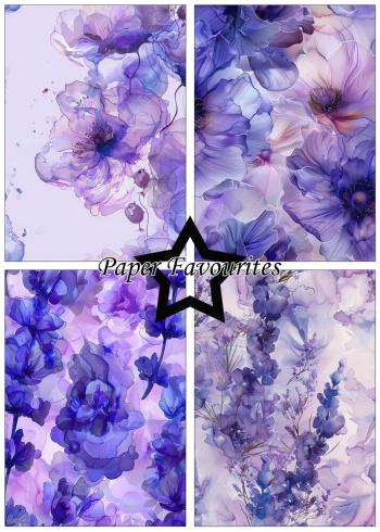Paper Favourites - Designpapier "Alcohol Ink Lavender" Paper Pack A5 - 24 Bogen