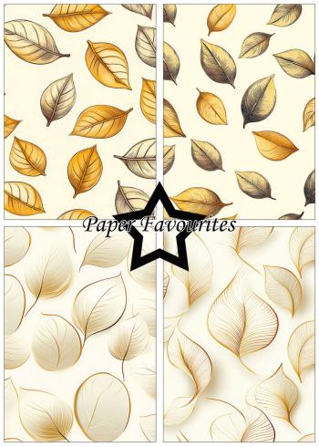 Paper Favourites - Designpapier "Leaves" Paper Pack A5 - 24 Bogen