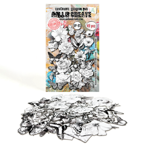 AALL and Create - Stanzteile "Gravel Script" Ephemera Die-Cuts