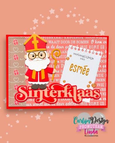 Preview: Carlijn Design - Stanzschablone "Sinterklaasje" Dies 