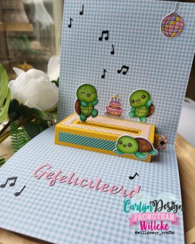 Preview: Carlijn Design - Stanzschablone "Interactive Dancing Pop-up" Dies 