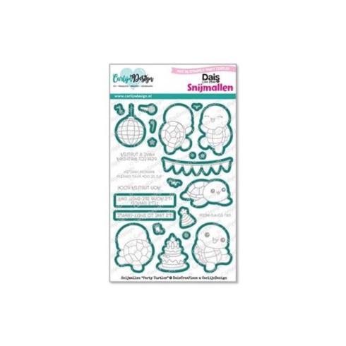 Carlijn Design - Stanzschablone "Party Turtles " Dies
